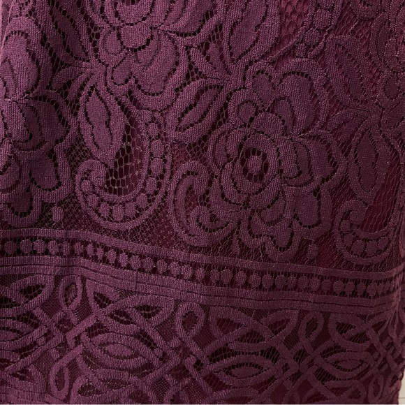 NWT TOBI Out For the Day Plunging Bodycon Mini Dress in Wine - Picture 6 of 16